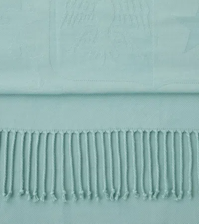 Loro Piana Crest Cotton Jacquard Blanket