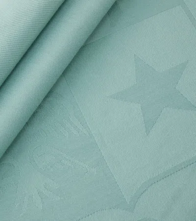 Loro Piana Crest Cotton Jacquard Blanket