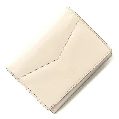 Pre-owned Givenchy Black Light Beige Leather Wallet (tri-fold) () In Multi