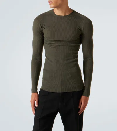 Rick Owens Ribbed-knit Virgin Wool Sweater