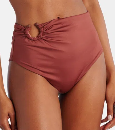 Johanna Ortiz Taita Printed High-rise Bikini Bottoms
