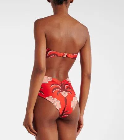 Johanna Ortiz Taita Printed High-rise Bikini Bottoms