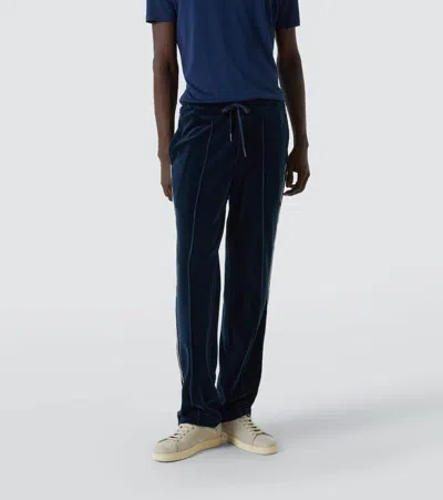 Tom Ford Cotton-blend Velour Track Pants