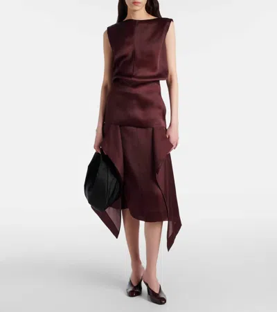 Khaite Nina Layered Panel Midi Skirt