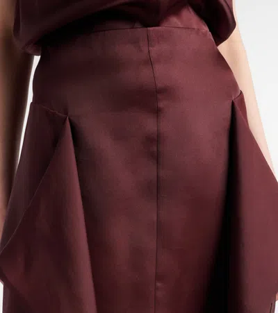 Khaite Nina Layered Panel Midi Skirt