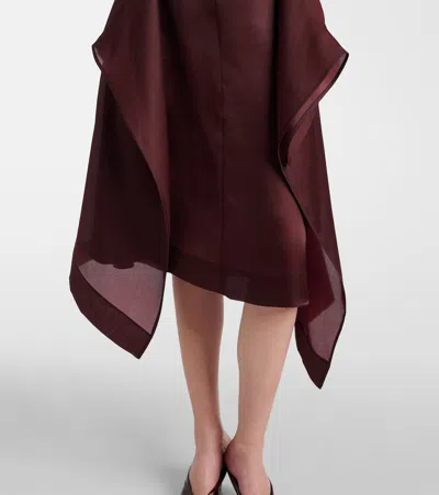 Khaite Nina Layered Panel Midi Skirt
