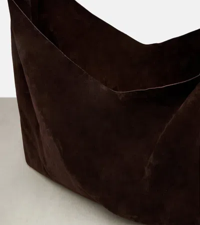 The Row Bindle Large Suede Tote Bag