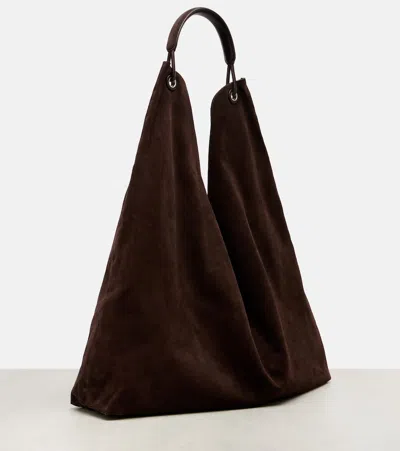 The Row Bindle Large Suede Tote Bag