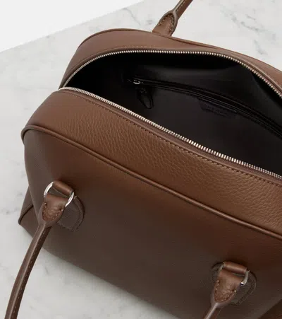 The Row India 12 Medium Leather Tote Bag