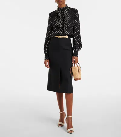 Roger Vivier Rv Skate Mini Raffia Bucket Bag