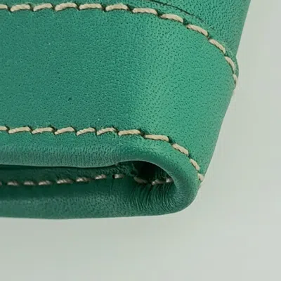 Pre-owned Gucci Beige Green Gg Canvas Leather Wallet (bi-fold) () In Multi