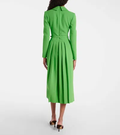 Emilia Wickstead Kalonice Wool Crêpe Midi Dress