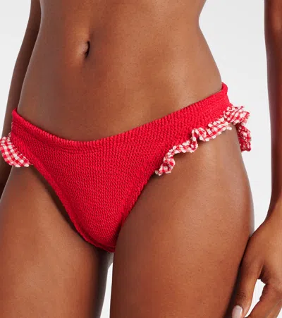Hunza G Jean Two-piece Bikini Set In Red