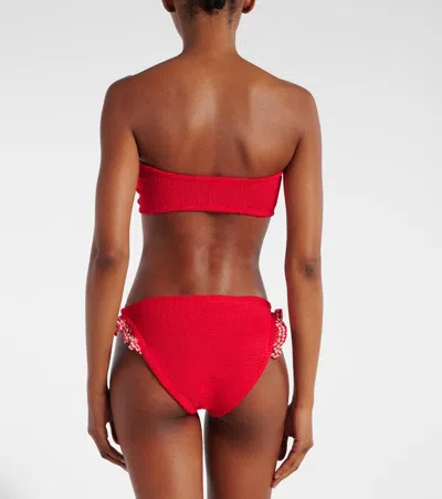 Hunza G Jean Two-piece Bikini Set In Red