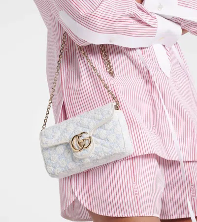Gucci Gg Marmont Mini Bouclé Shoulder Bag