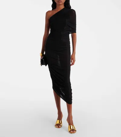 Amina Muaddi 90mm Taylor Metallic Leather Mule Pumps In Gold