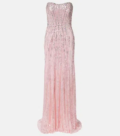 Jenny Packham Sarai Embellished Bustier Gown