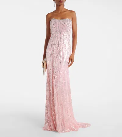 Jenny Packham Sarai Embellished Bustier Gown