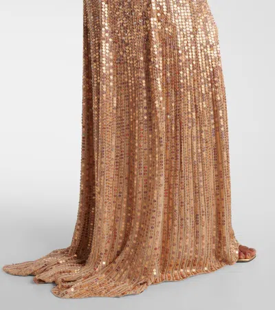 Jenny Packham Benue Embellished Silk Gown