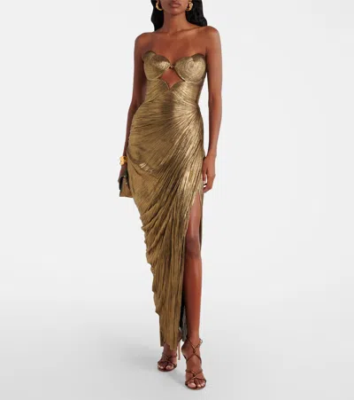 Maria Lucia Hohan Amisha Cutout Silk Tulle Corset Gown