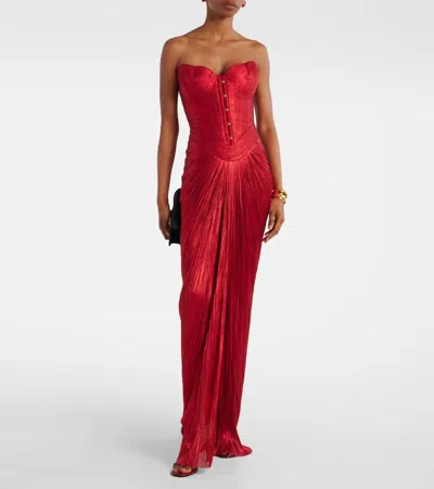 Maria Lucia Hohan Kiera Silk Tulle Corset Gown