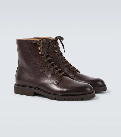 Brunello Cucinelli Leather Lace-up Boots