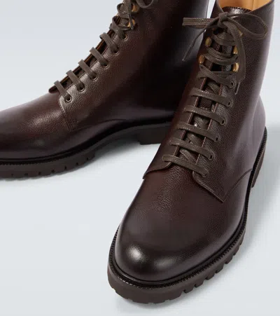 Brunello Cucinelli Leather Lace-up Boots