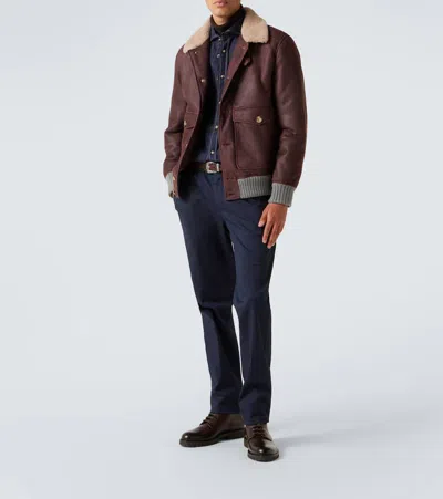 Brunello Cucinelli Leather Lace-up Boots
