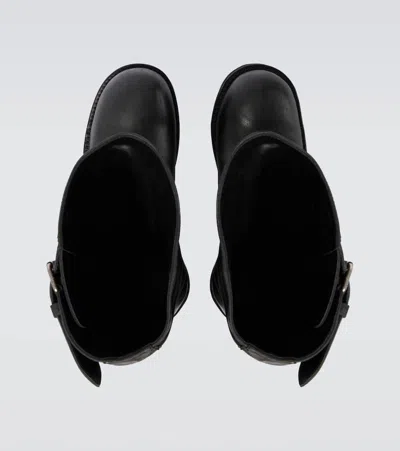 Balenciaga Venom Leather Biker Boots
