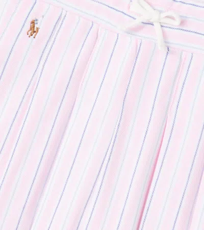 Polo Ralph Lauren Striped Cotton Skirt In Pink