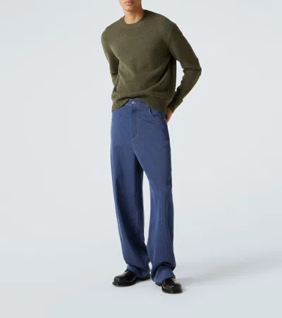 Bottega Veneta Leather Lace-up Shoes Featuring Signature Detail In Black