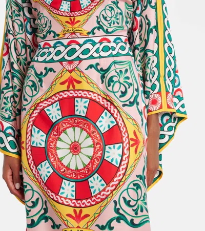 Dolce & Gabbana Printed Silk Gown