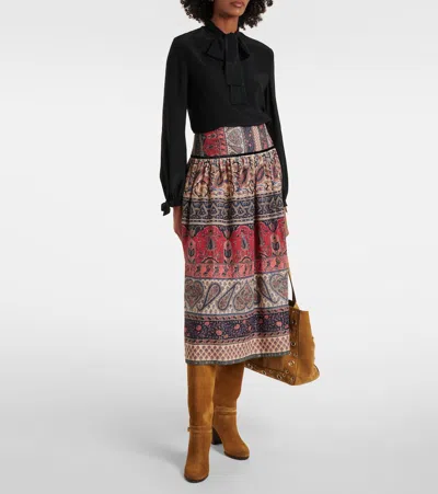 Valentino Buckle-strap Suede Boots In Brown