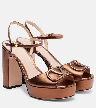 Valentino Vlogo Signature Platform Sandals