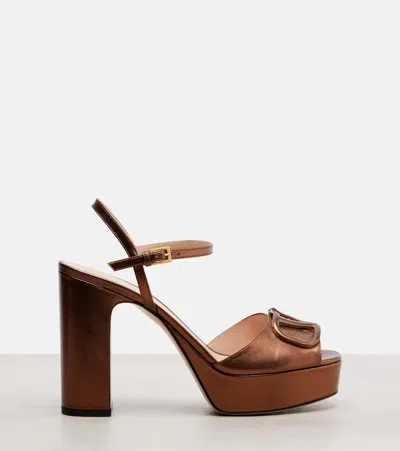Valentino Vlogo Signature Platform Sandals