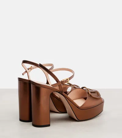 Valentino Vlogo Signature Platform Sandals