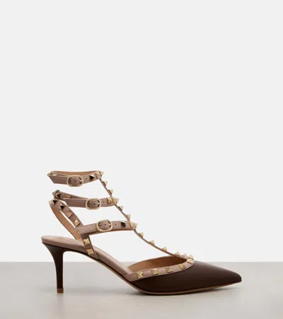 Valentino Rockstud 65 Two-tone Leather Pumps