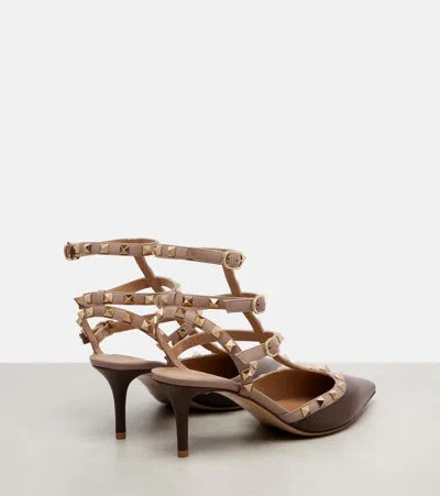 Valentino Rockstud 65 Two-tone Leather Pumps