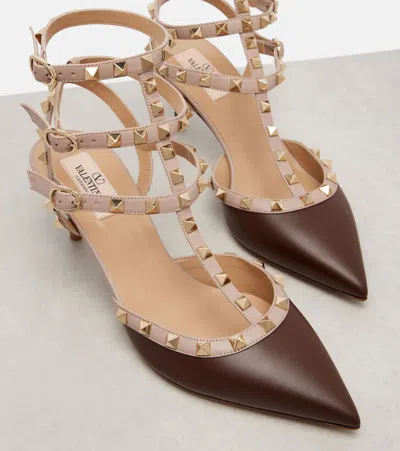 Valentino Rockstud 65 Two-tone Leather Pumps