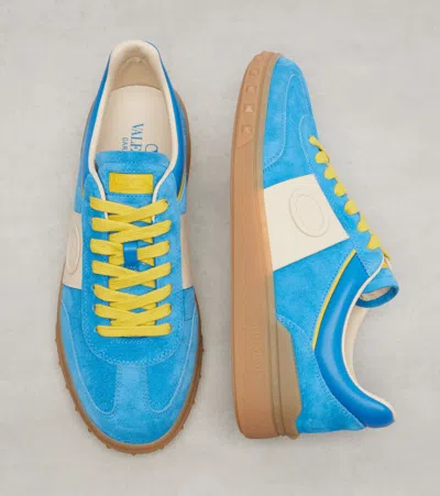 Valentino Upvillage Panelled Suede Sneakers