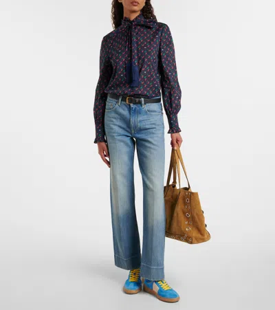 Valentino Upvillage Panelled Suede Sneakers