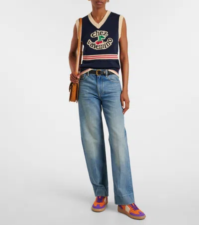 Valentino Upvillage Crosta Suede-leather Sneakers In Orange