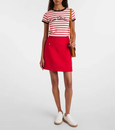 Valentino Garavani Low-top Perforated Sneakers Rubber Sole In White