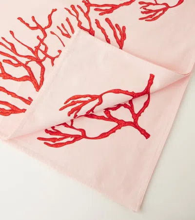 Les-ottomans Coral Cotton Tablecloth