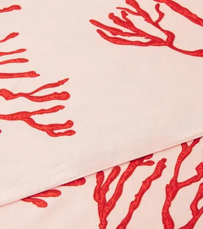 Les-ottomans Coral Cotton Tablecloth