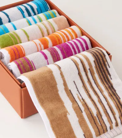 Missoni Fiammetta Set Of 6 Cotton Terry Hand Towels