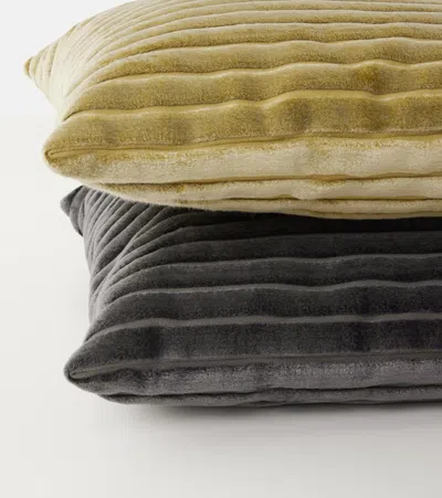 Missoni Coomba Ribbed-knit Velvet Cushion
