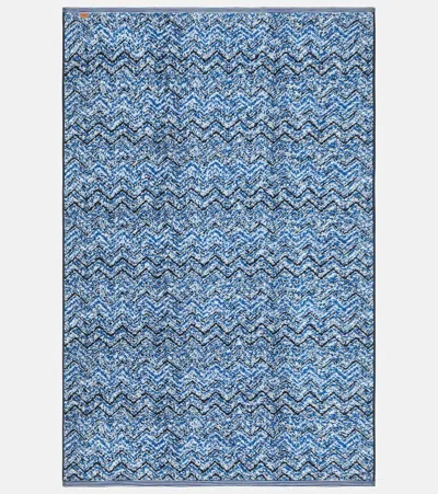 Missoni Azul Zigzag Cotton Terry Beach Towel