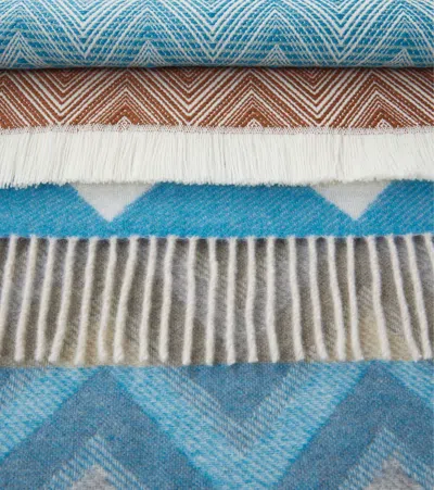 Missoni Ciro Zigzag Fringed Wool Throw