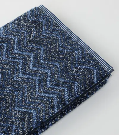 Missoni Azul Zigzag Cotton Terry Beach Towel